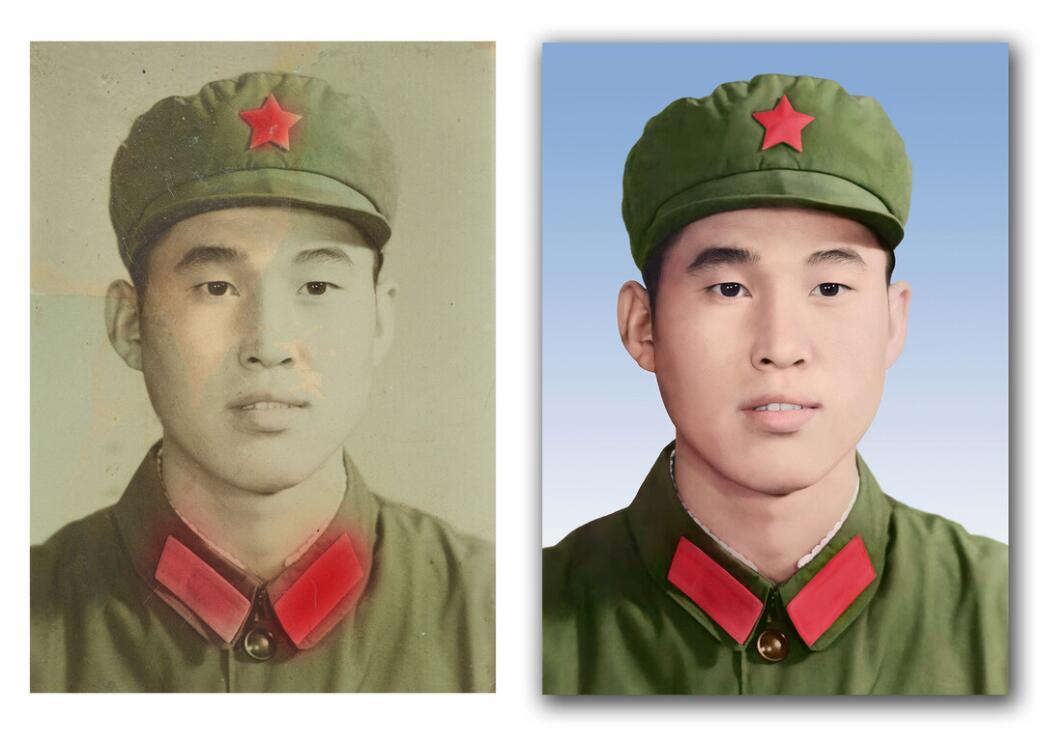 长安镇破损照片修复-18